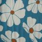 Preview: Viskose Twill Margeriten hellblau weiß - Light and Lush